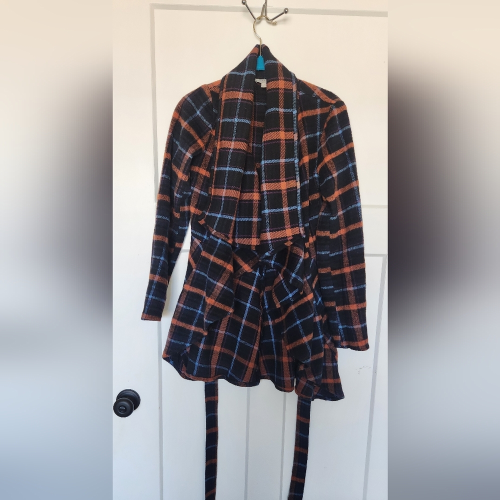 FAVLUX Plaid Jacket in Orange and Blue